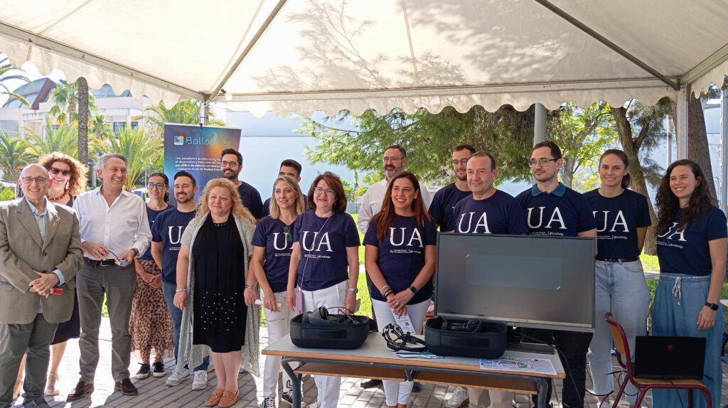 Lucentia Research con las autoridades de la Universidad de Alicante en la Noche Europea de los Investigadores 2024